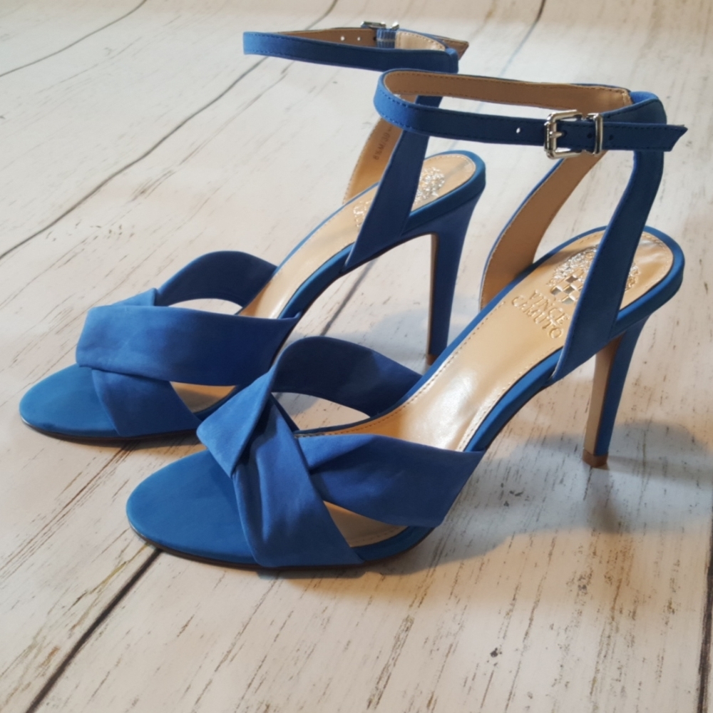 Vince Camuto blue Jenika heeled sandals